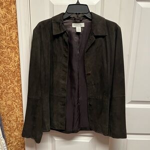 Brooks Brothers Dark Brown Suede Blazer